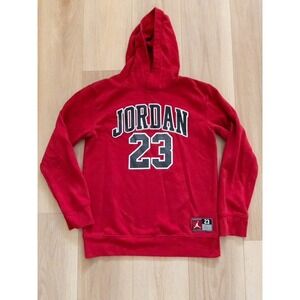 Kids Jordan 23 Red Hoodie Sweatshirt Long Sleeve Pullover Size XL